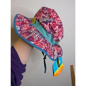 Sunday Afternoons Kids Clear Creek Boonie Hat UPF 50+ Floral Sun Hat NWT